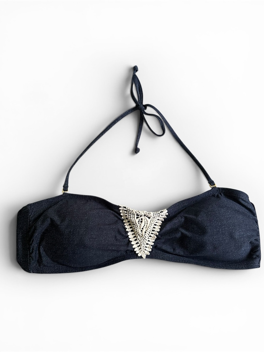 NWOT L*Space bandeau crochet bikini top large